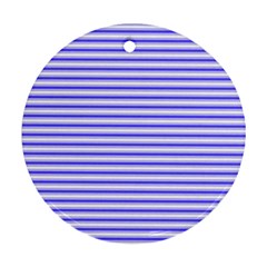 Striped Round Ornament (two Sides)