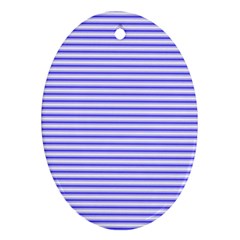 Striped Oval Ornament (two Sides)