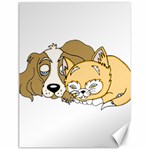 Dog And Kitten Nap Canvas 18  x 24  (Unframed) 17.8 x23.08  Canvas - 1