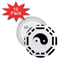 Bagua Yin Yang Yang Yin Chinese 1 75  Buttons (10 Pack) by Pakrebo