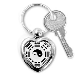 Bagua Yin Yang Yang Yin Chinese Key Chain (heart) by Pakrebo