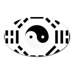 Bagua Yin Yang Yang Yin Chinese Oval Magnet by Pakrebo