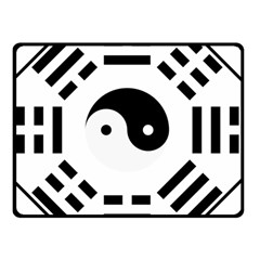 Bagua Yin Yang Yang Yin Chinese Double Sided Fleece Blanket (small)  by Pakrebo