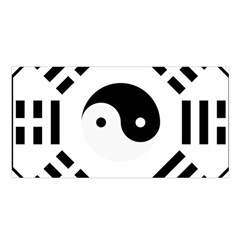 Bagua Yin Yang Yang Yin Chinese Satin Shawl by Pakrebo