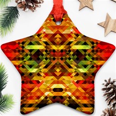 Mosaic Structure Grain Mode Ornament (star) by Pakrebo