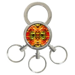 Mosaic Structure Grain Mode 3-ring Key Chain by Pakrebo