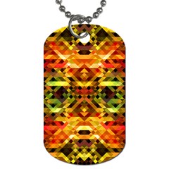 Mosaic Structure Grain Mode Dog Tag (one Side) by Pakrebo