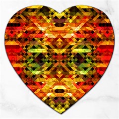 Mosaic Structure Grain Mode Jigsaw Puzzle (heart) by Pakrebo