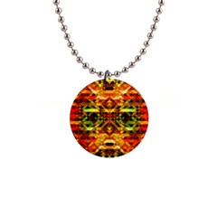 Mosaic Structure Grain Mode 1  Button Necklace by Pakrebo