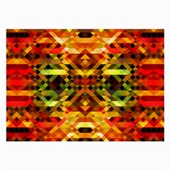 Mosaic Structure Grain Mode Large Glasses Cloth (2 Sides) by Pakrebo