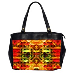 Mosaic Structure Grain Mode Oversize Office Handbag (2 Sides) by Pakrebo