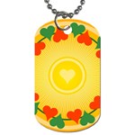 Mandala Floral Round Circles Dog Tag (One Side) Front