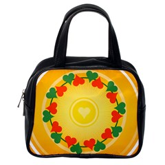 Mandala Floral Round Circles Classic Handbag (one Side) by Pakrebo