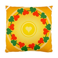 Mandala Floral Round Circles Standard Cushion Case (one Side) by Pakrebo