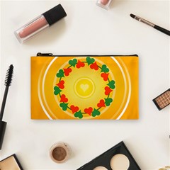 Mandala Floral Round Circles Cosmetic Bag (small) by Pakrebo