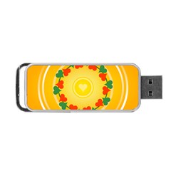 Mandala Floral Round Circles Portable Usb Flash (two Sides) by Pakrebo