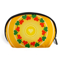 Mandala Floral Round Circles Accessory Pouch (large) by Pakrebo