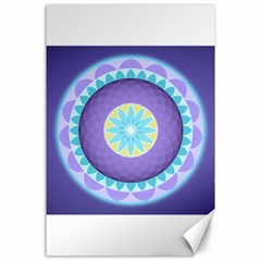 Mandala Circles Meditation Canvas 24  X 36  by Pakrebo