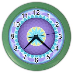 Mandala Circles Meditation Color Wall Clock by Pakrebo