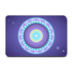 Mandala Circles Meditation Small Doormat  by Pakrebo