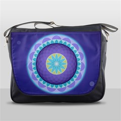 Mandala Circles Meditation Messenger Bag by Pakrebo