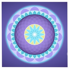 Mandala Circles Meditation Wooden Puzzle Square