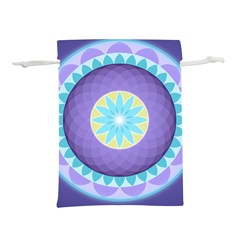 Mandala Circles Meditation Lightweight Drawstring Pouch (l)