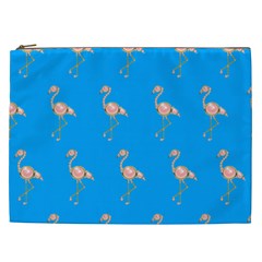 Flamenco Birds Exotic Nice Pink Cosmetic Bag (xxl)