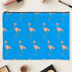 Flamenco Birds Exotic Nice Pink Cosmetic Bag (xxxl) by Pakrebo