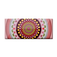 Mandala Zentangle Floral Round Hand Towel by Pakrebo