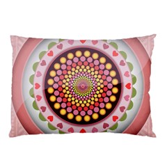 Mandala Zentangle Floral Round Pillow Case by Pakrebo