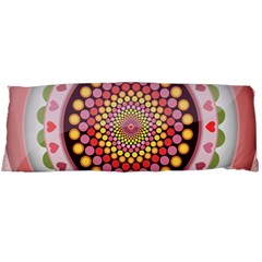 Mandala Zentangle Floral Round Body Pillow Case (dakimakura) by Pakrebo