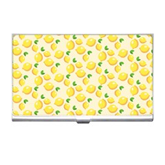 Fruits Template Lemons Yellow Business Card Holder by Pakrebo