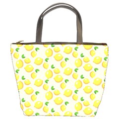 Fruits Template Lemons Yellow Bucket Bag by Pakrebo