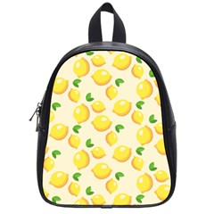 Fruits Template Lemons Yellow School Bag (small) by Pakrebo