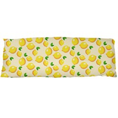 Fruits Template Lemons Yellow Body Pillow Case Dakimakura (two Sides) by Pakrebo