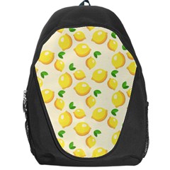 Fruits Template Lemons Yellow Backpack Bag by Pakrebo