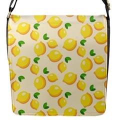 Fruits Template Lemons Yellow Flap Closure Messenger Bag (s) by Pakrebo