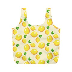 Fruits Template Lemons Yellow Full Print Recycle Bag (m) by Pakrebo