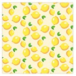 Fruits Template Lemons Yellow Large Satin Scarf (Square) Front