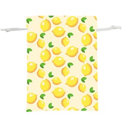 Fruits Template Lemons Yellow  Lightweight Drawstring Pouch (xl)