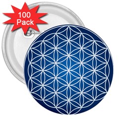 Mandala Flower Of Life 3  Buttons (100 Pack)  by Pakrebo