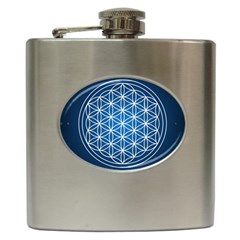 Mandala Flower Of Life Hip Flask (6 Oz) by Pakrebo