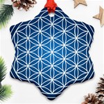 Mandala Flower Of Life Snowflake Ornament (Two Sides) Front