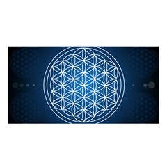 Mandala Flower Of Life Satin Shawl by Pakrebo