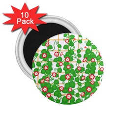 Flowering Vine Vine Ivy Flowers 2 25  Magnets (10 Pack)  by Pakrebo