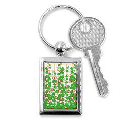 Flowering Vine Vine Ivy Flowers Key Chain (rectangle) by Pakrebo