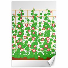 Flowering Vine Vine Ivy Flowers Canvas 24  X 36  by Pakrebo