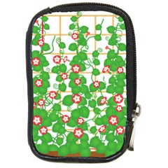 Flowering Vine Vine Ivy Flowers Compact Camera Leather Case by Pakrebo