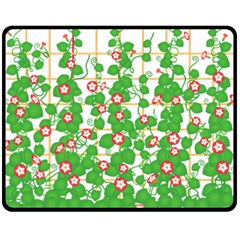 Flowering Vine Vine Ivy Flowers Fleece Blanket (medium)  by Pakrebo